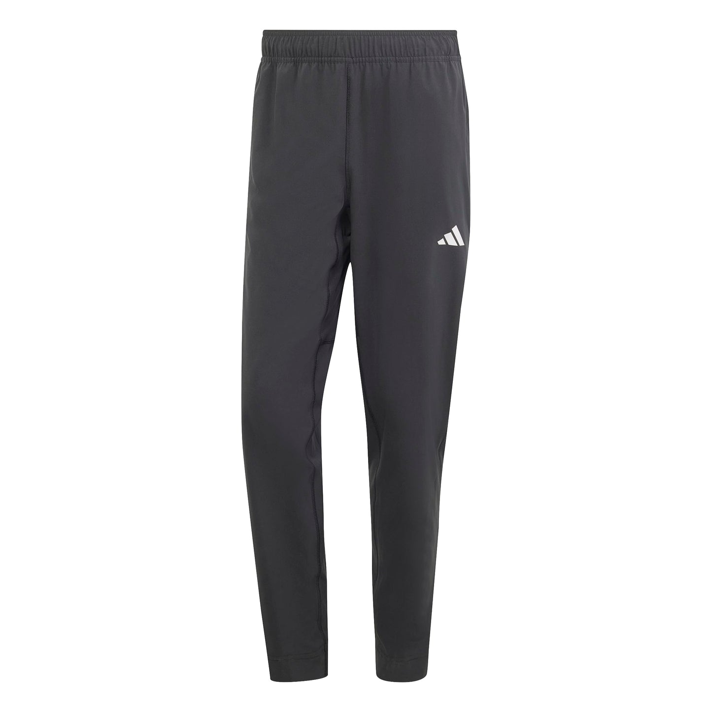 adidas Mens Train Essentials Training Woven Pants,Black/White,Large
