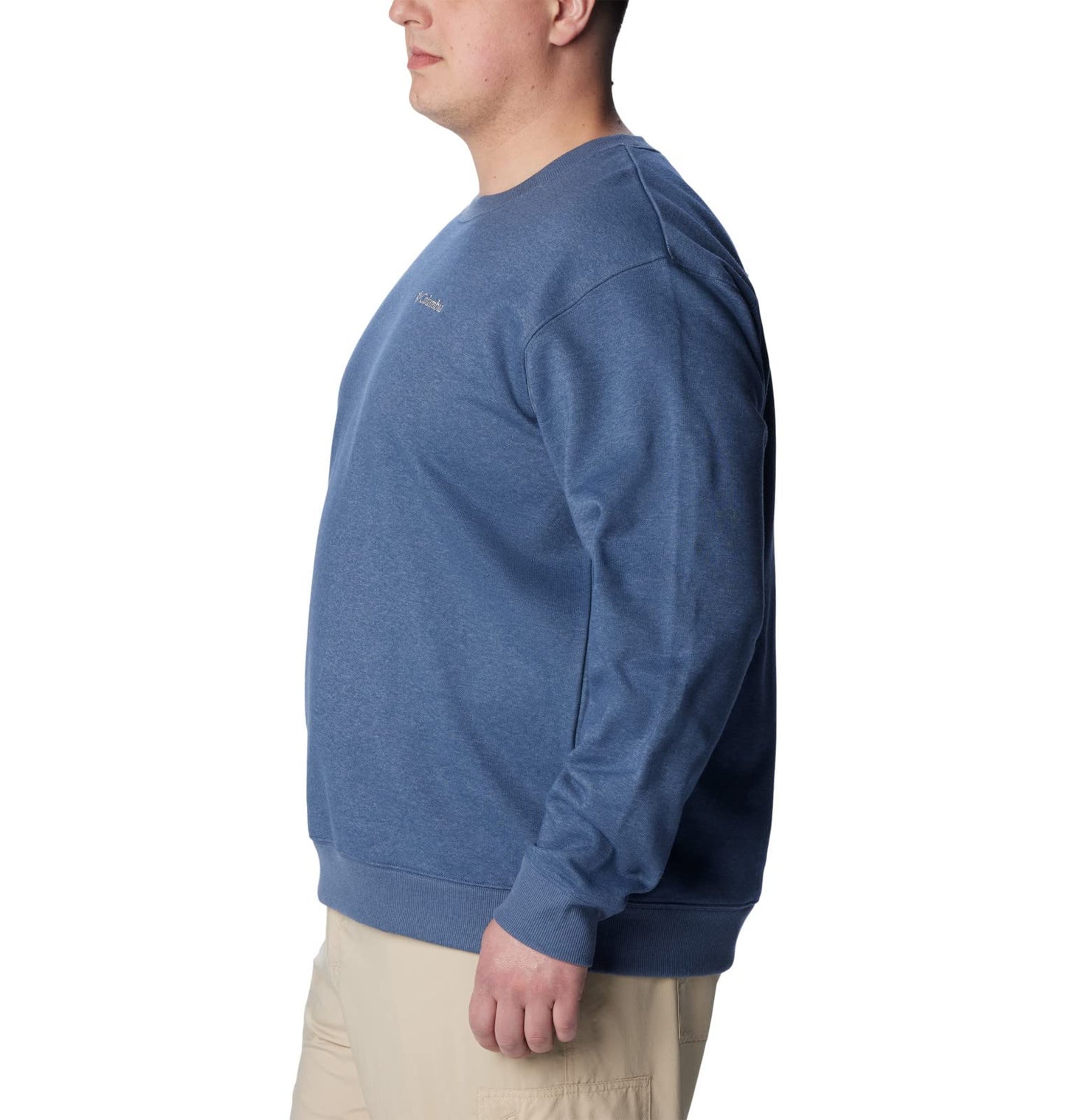 Columbia Mens Hart Mountain II Crew Sweatshirt, Dark Mountain Heather, X-Large