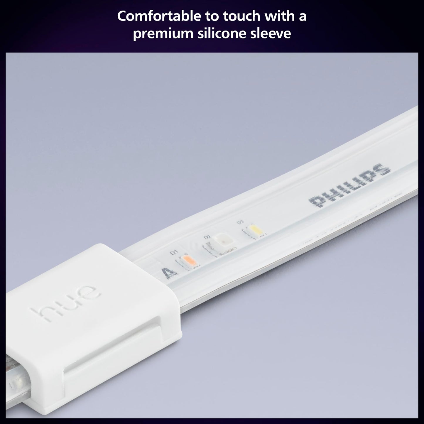 Philips Hue Indoor 3M (10FT) Smart LED Solo lightstrip Base Kit - 1 Pack - Control with Hue App - Works with Alexa, Google Assistant and Apple HomeKit