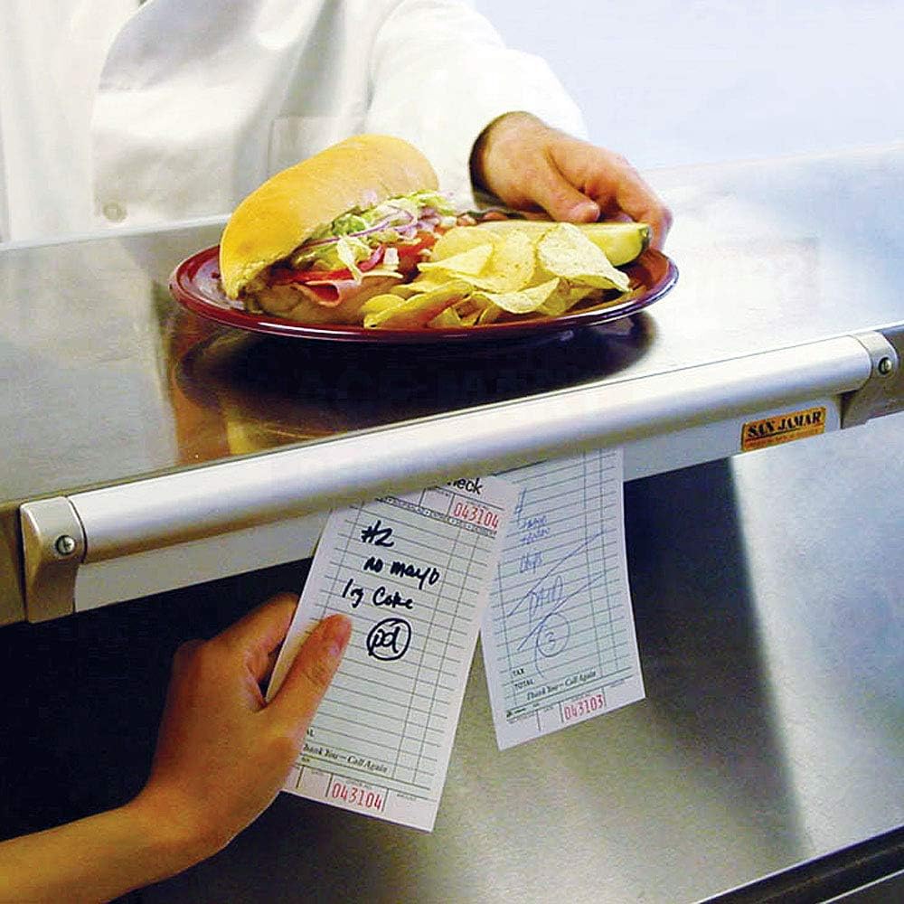 San Jamar Stainless Steel Check Rack, Steel Rack for Commercial Kitchen, 48 Inches, Silver