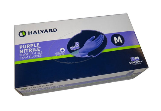 2 Pack Kimberley Clark Purple Nitrile Gloves - Medium Box of 100