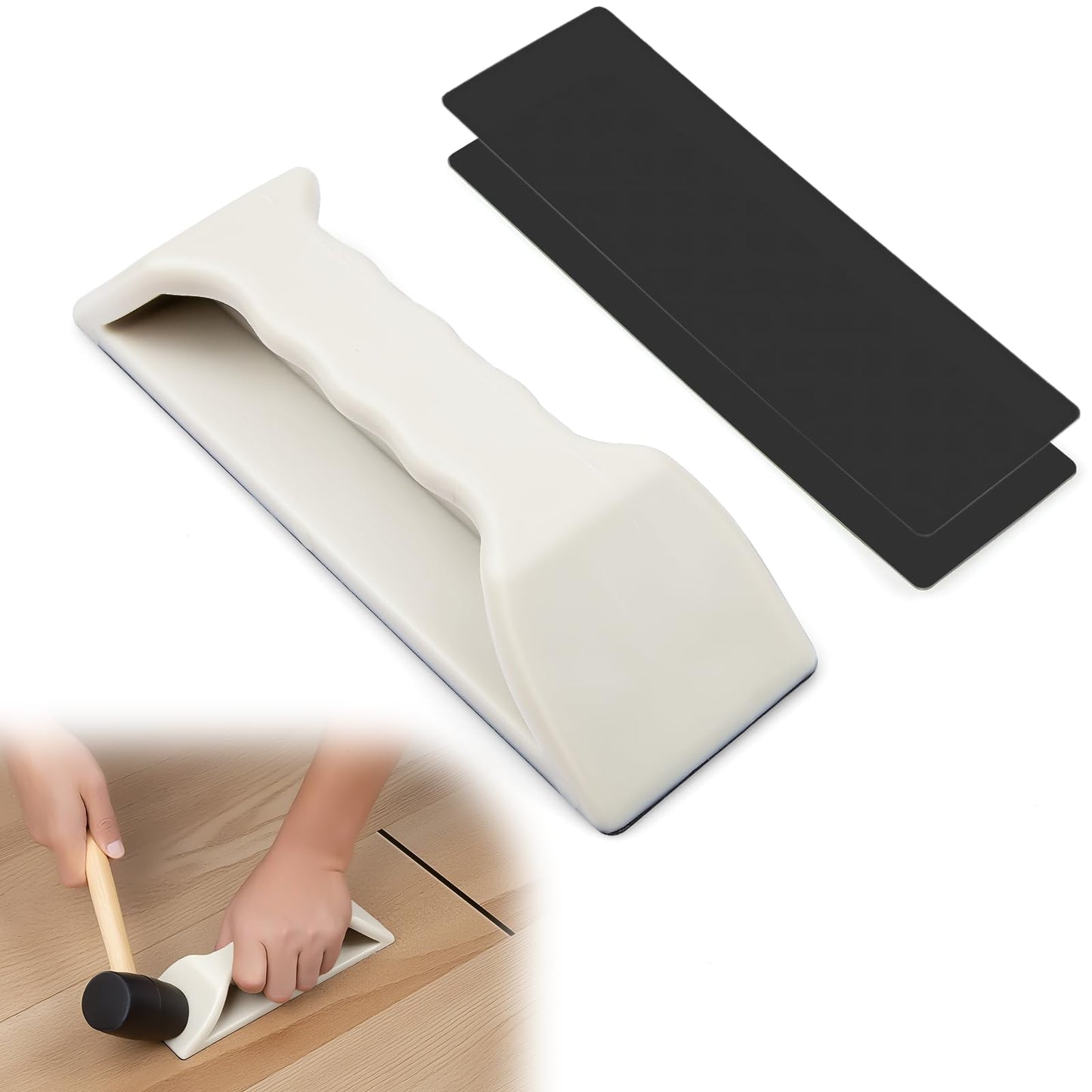 Floor Gap Fixer Tool, Violetfox Heavy-Duty Plank Grabber Laminate Flooring Tools Wood Floor Repair LVP Installation Kit (New Version)