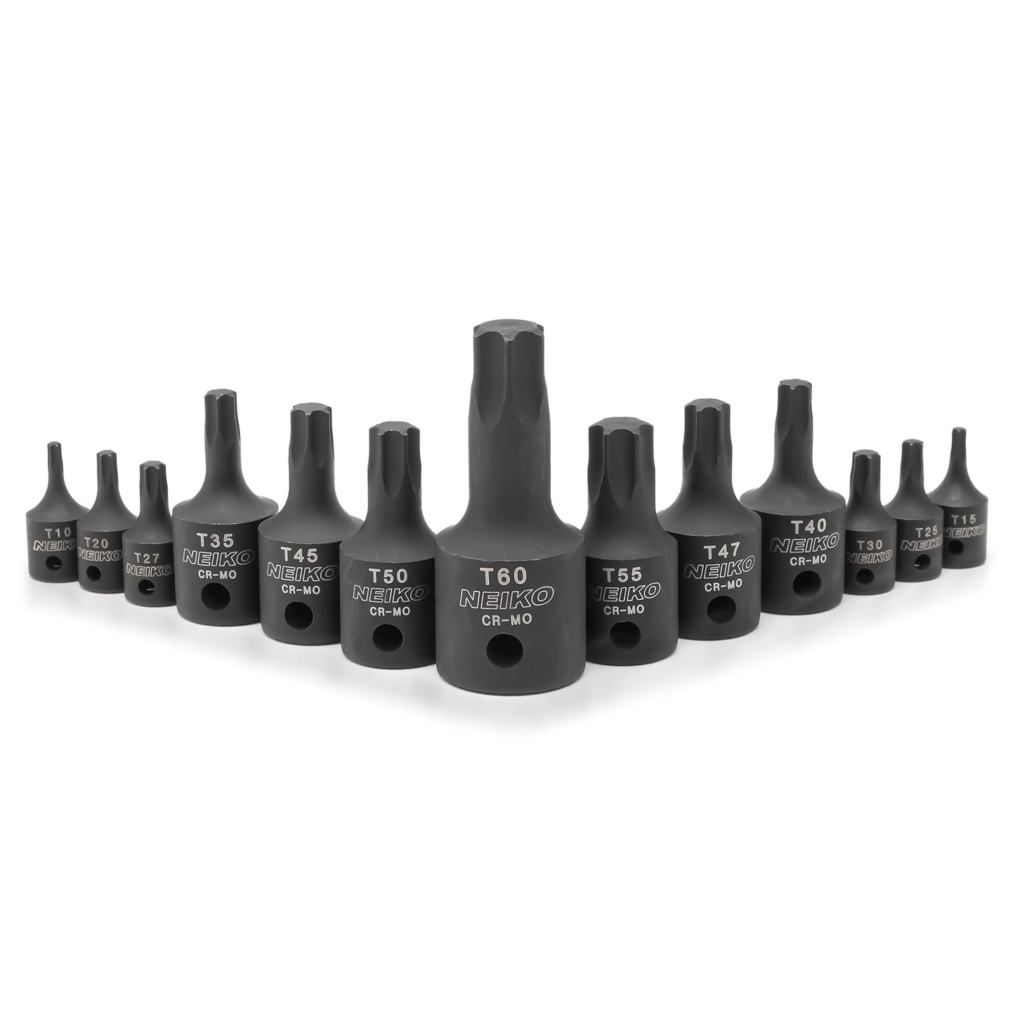 Neiko 10281B Impact Torx Socket Set - CR-MO (13 Piece)