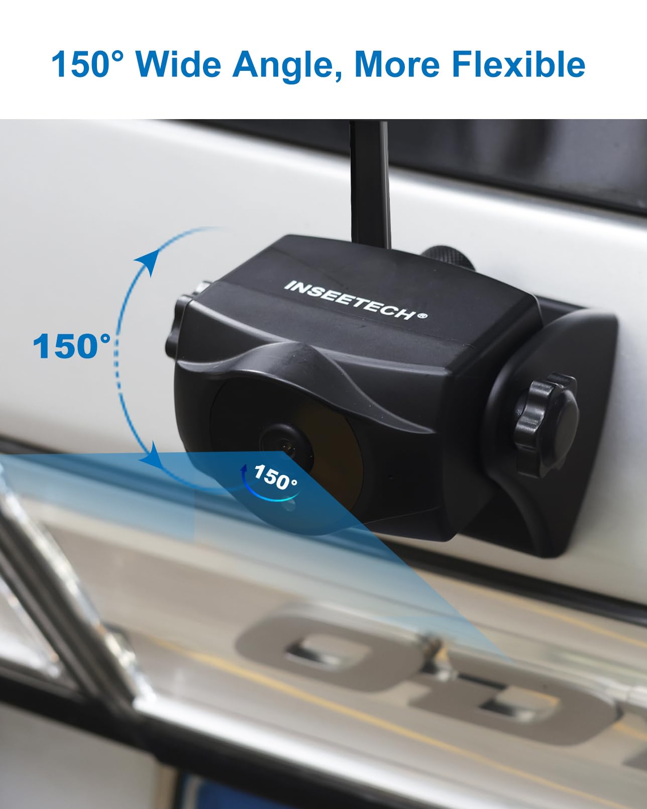 1080P Magnetic Wireless Backup Camera, 90 Days Standby Rechargeable Battery, Waterproof Rear/Front View Camera for Hitching Boat Trailer Horse Pickup RV Car for iPhone iPad Android