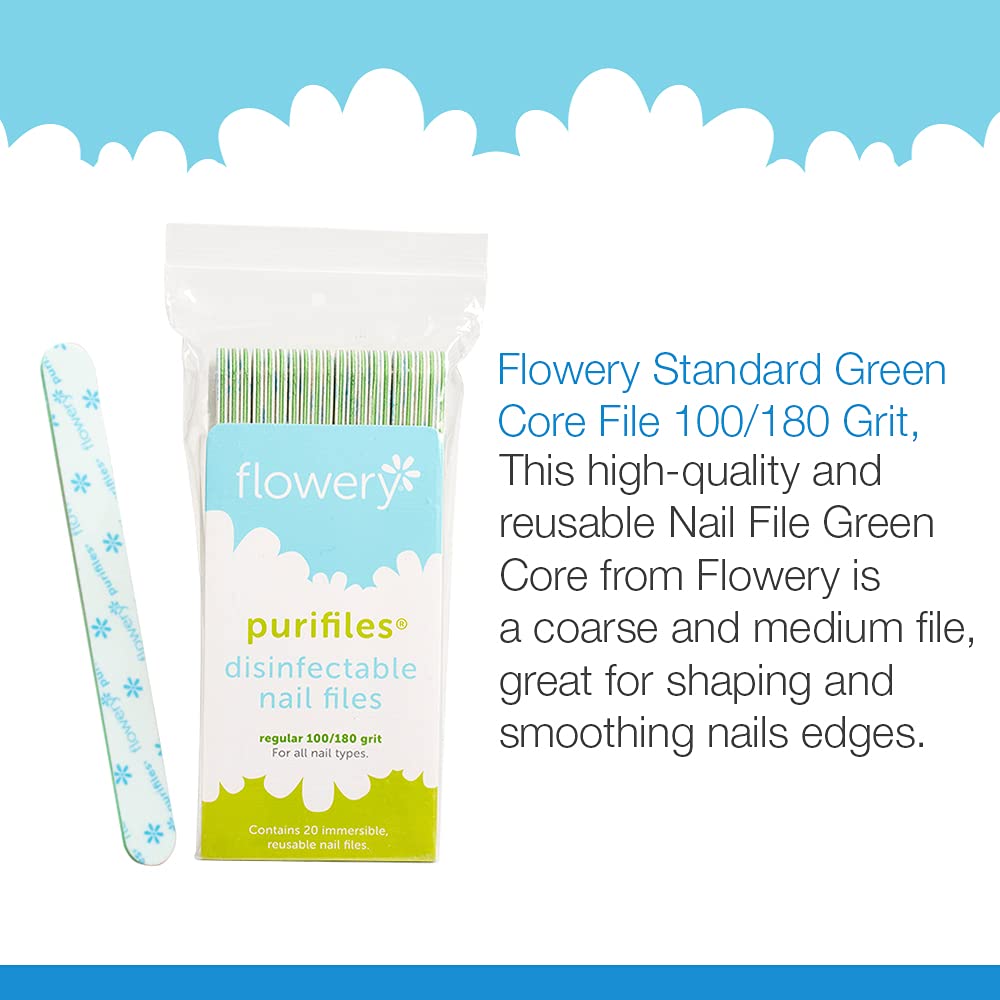 Flowery Purifiles Green Reusable 100/180 (20 Per Bag) by Flowery