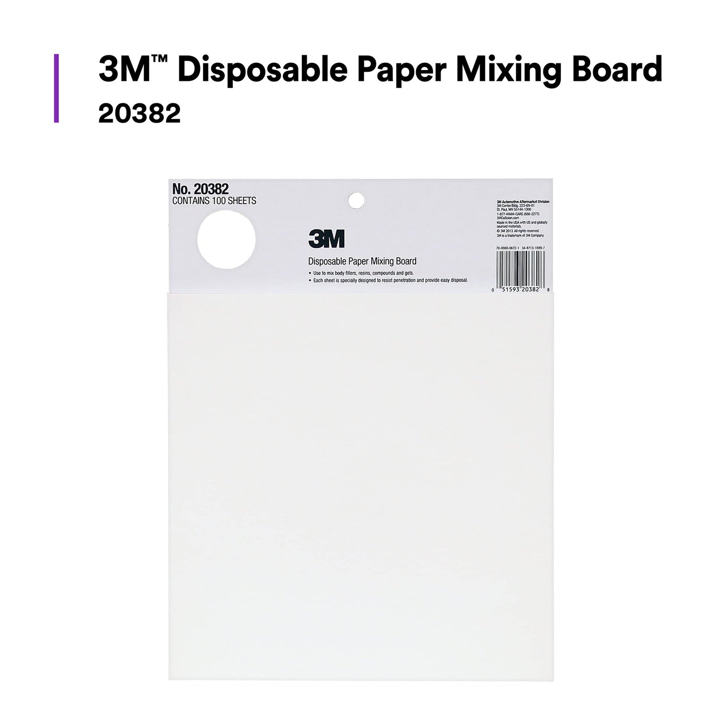 Marson 20382 Large Paper Mixing Board, Pack of 1