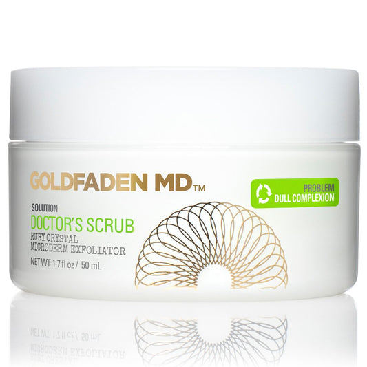 Microderm Daily Facial Exfoliator Doctorâ‚¬s Scrub for Face | w/Ruby Crystals Hyaluronic Acid & Seaweed Extract | Buffs & Reveals Brighter Radiant Healthier Looking Skin | NET WT 1.7 ïâ€š oz / 50 mL