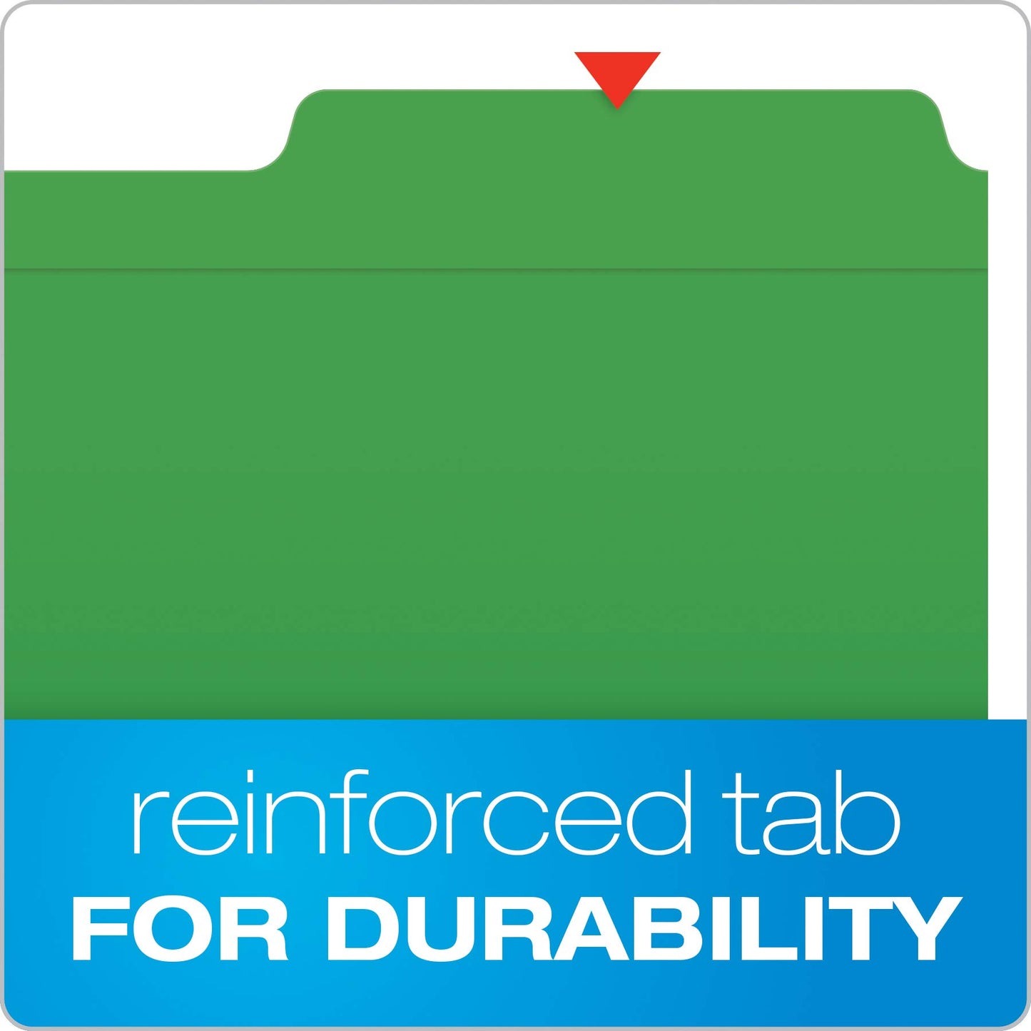 Globe-Weis Fastener Folders, 1/3 Cut Reinforced Tab, 2 Fasteners, Letter Size, Green, 50 Folders Per Box (22140GW)