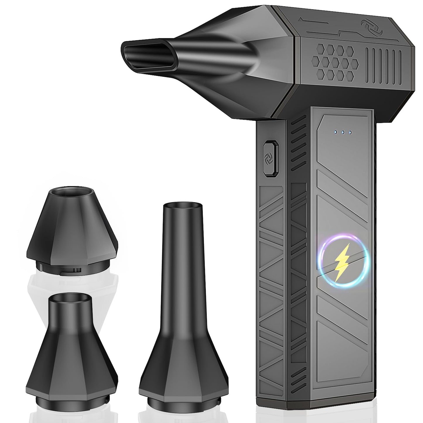 Compressed Air Duster 180,000 RPM – Cordless Handheld Electric Air Duster with Turbo Fan, Rechargeable Mini Turbo Air Blower for Cars, Computers, Keyboards, Outdoor & Home Cleaning