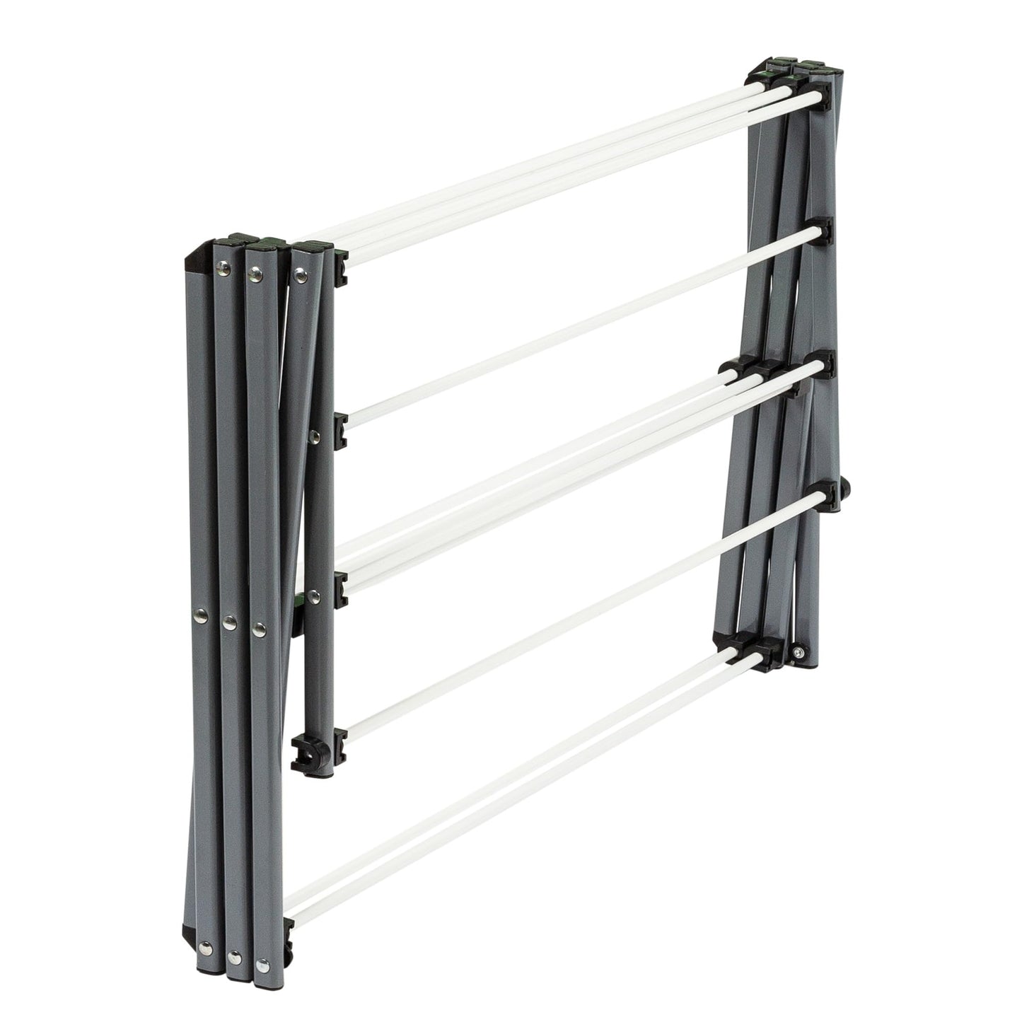 Honey-Can-Do DRY-01306 Folding 42-Inch Clothes Drying Rack, Silver/White