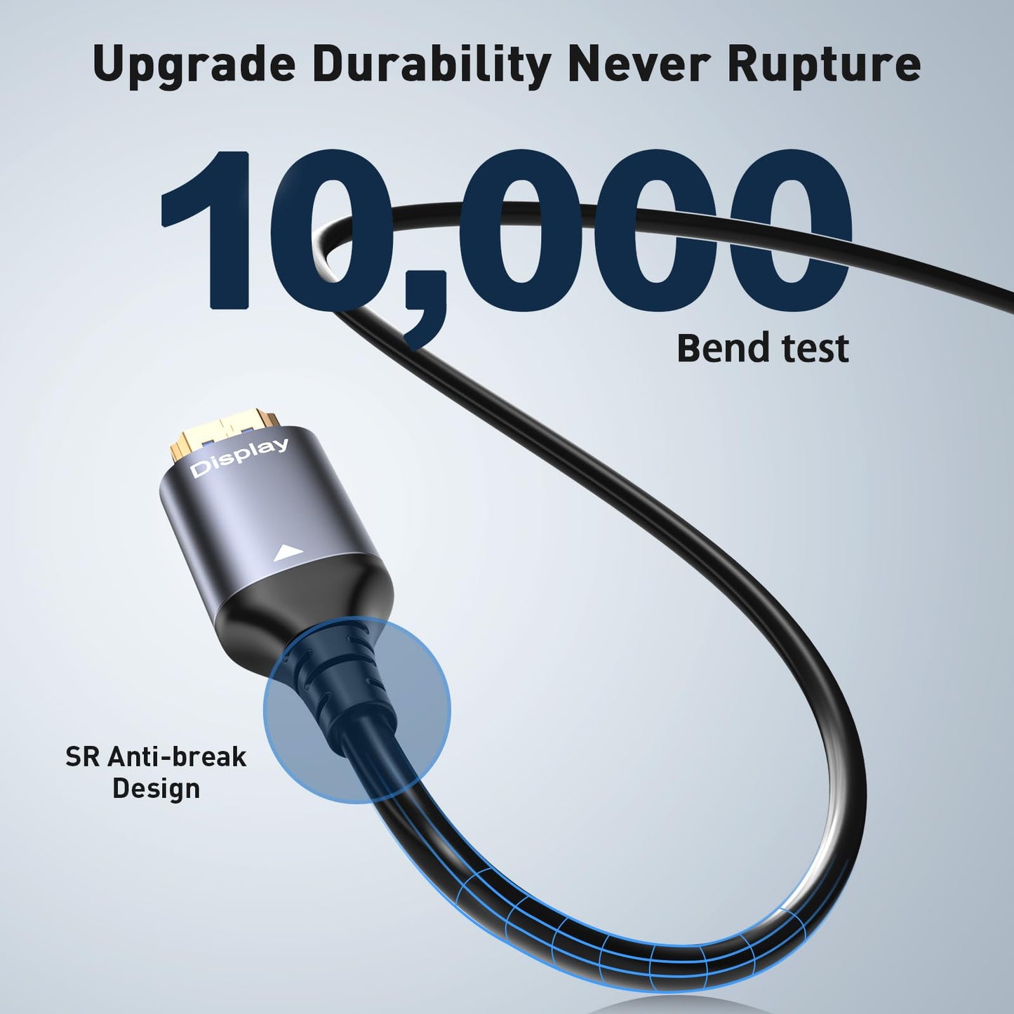 8K Fiber Optic HDMI Cable 50FT, 48Gbps HDMI 2.1 Cable Ultra High Speed 8K@60Hz,4K120Hz,HDCP 2.2&2.3, HDR10 Compatible with Fire Roku Apple HDTV,Monitor,Projecto PS5 Xbox etc.