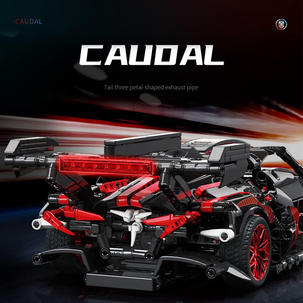 Adults Challenging Racing Car Building Blocks Kit，1:14 1391 Pieces Car Model Building Set DIY Toys for Boys Age 12 13 14 15 16 88301