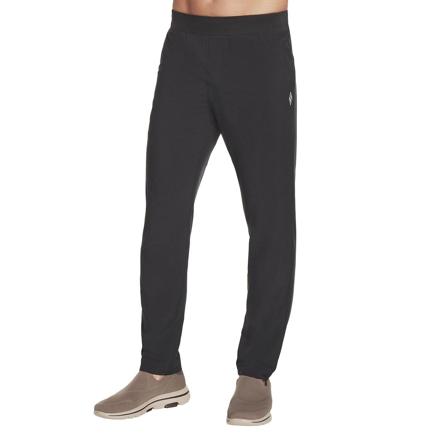 Skechers Mens Go Walk Action Pant, Bold Black, Large