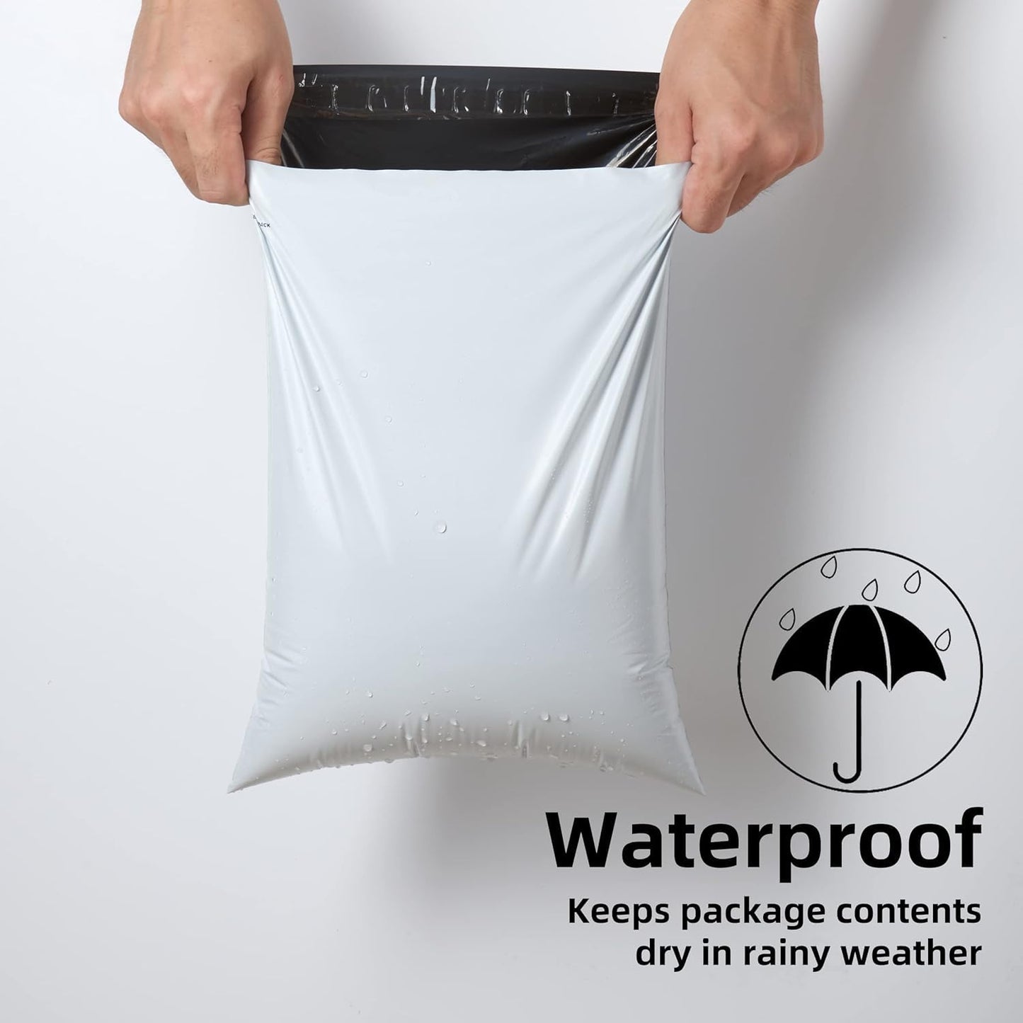 KKBESTPACK Poly Mailers Shipping Envelope Self Sealing Bags (12 x 15.5 500PCS, White)