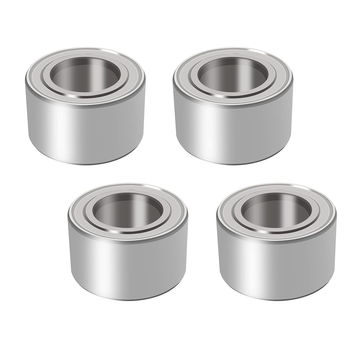 Front/Rear Wheel Bearings Compatible with Yamaha Grizzly:700 07-16,660 03-08,550 09-14, 450 07-10,400 08,350 07-11;Kodiak400/450 05-06;Big Bear400 07-12;Replaces 93305-00601-00 93305-00602-00 (4 Pack)