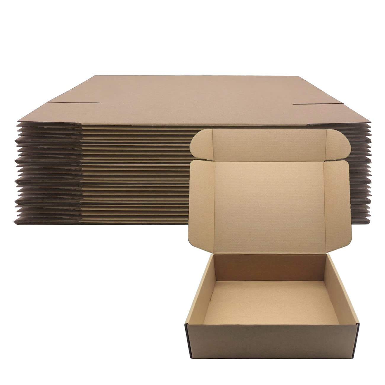 Livejun 11x9x3 inch Shipping Boxes Pack of 25， Brown Corrugated Cardboard Box Mailer Boxes for Packaging Small Business Shipping，Boxes for Birthday Wedding Party Gift Giving (11 x 9 x 3)