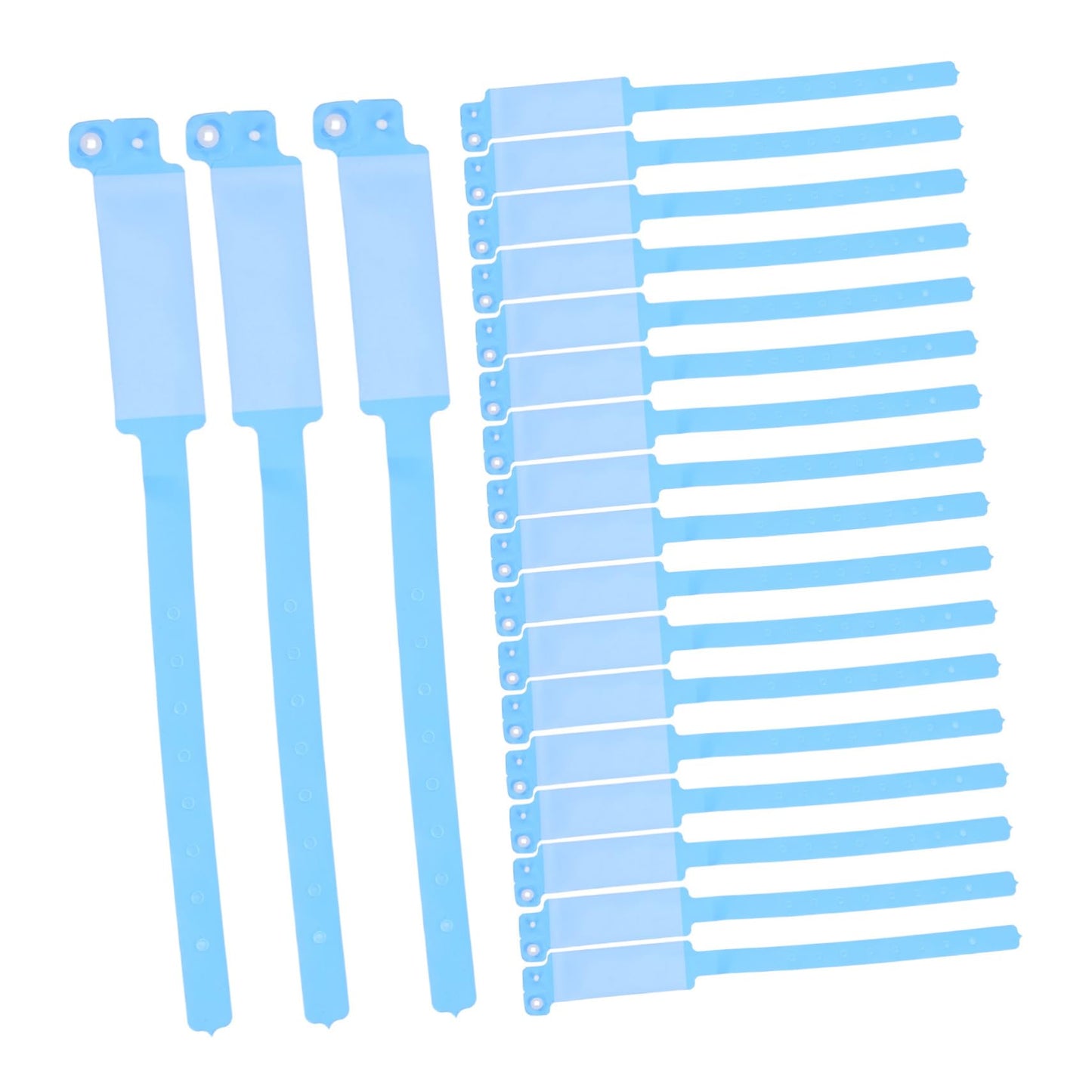 HEATSHAKING Waterproof Blank Id Wristbands Disposable Patient Hospital Bands 9.84X0.98In Medical Identification Bracelets for Clinics and Healthcare