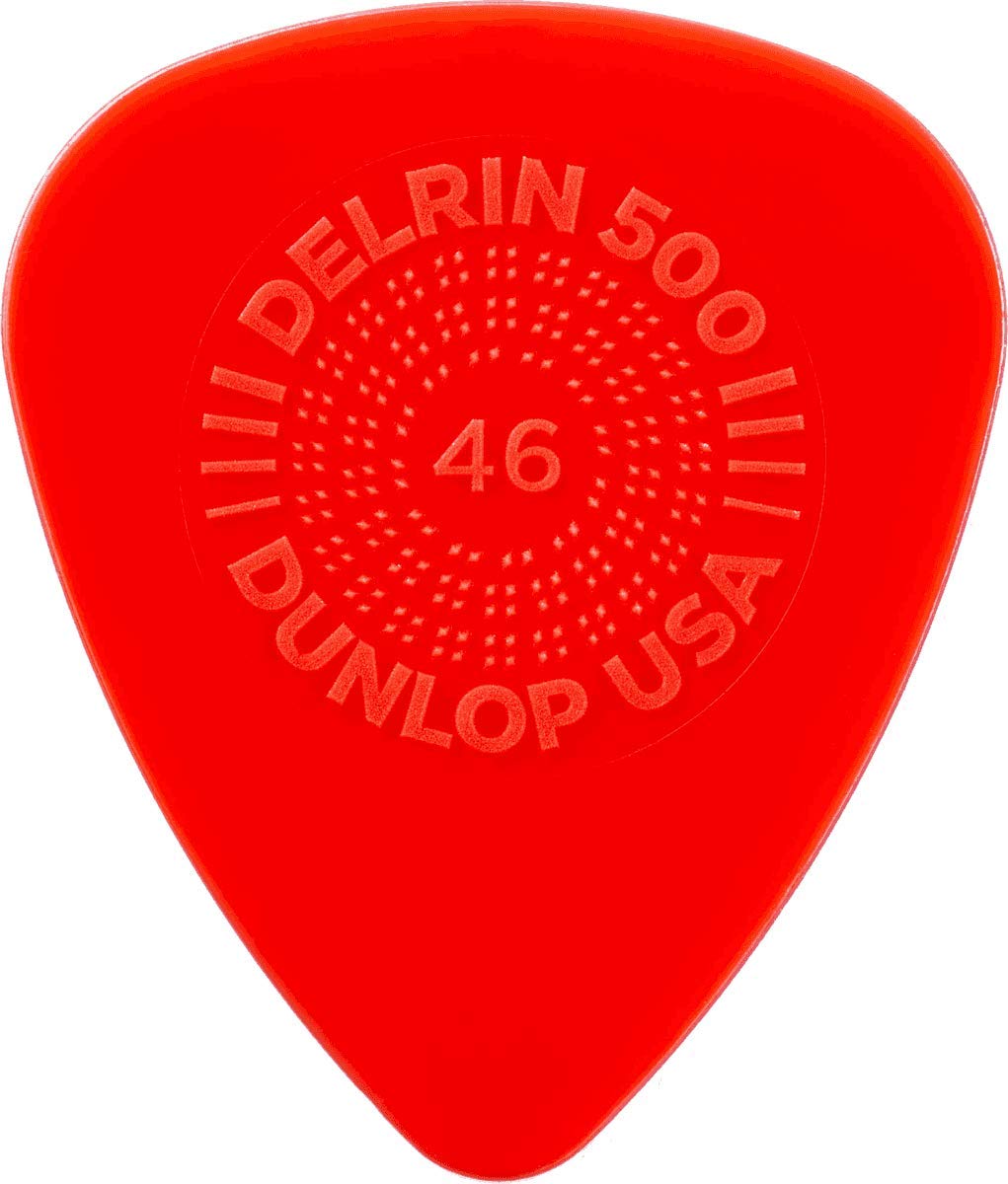 Jim Dunlop Delrin 500 Prime Grip .46mm Guitar Picks (450R.46)