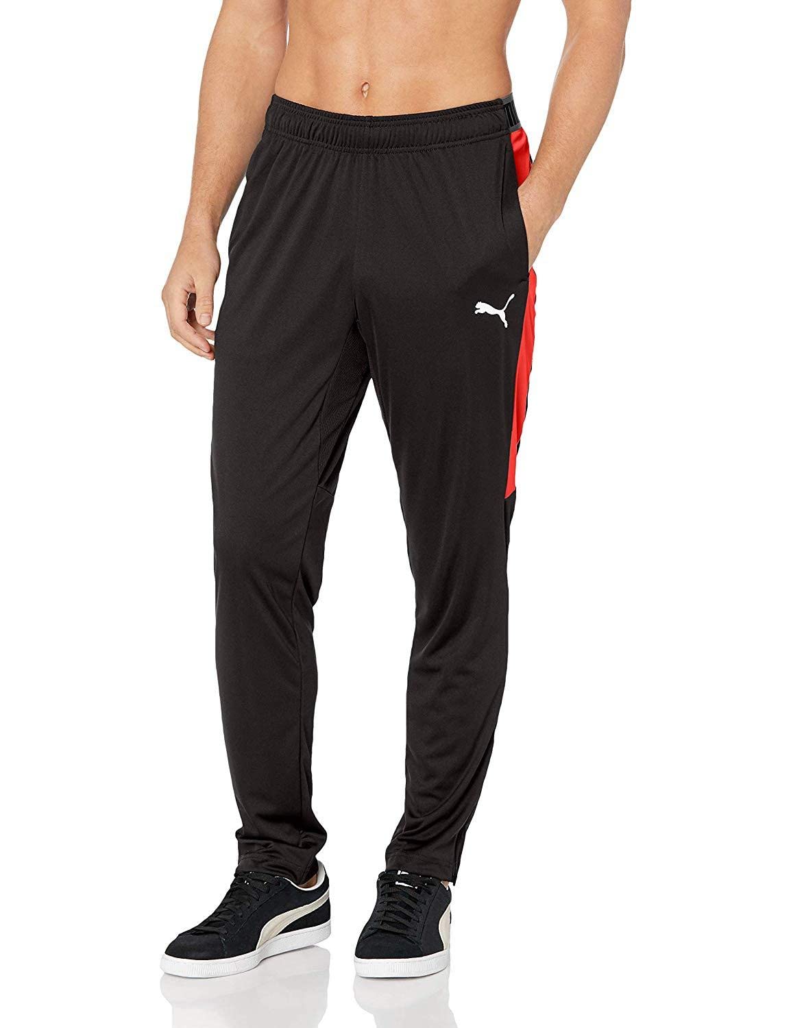 PUMA Men's Speed Pants, Black/Red, XX-Large