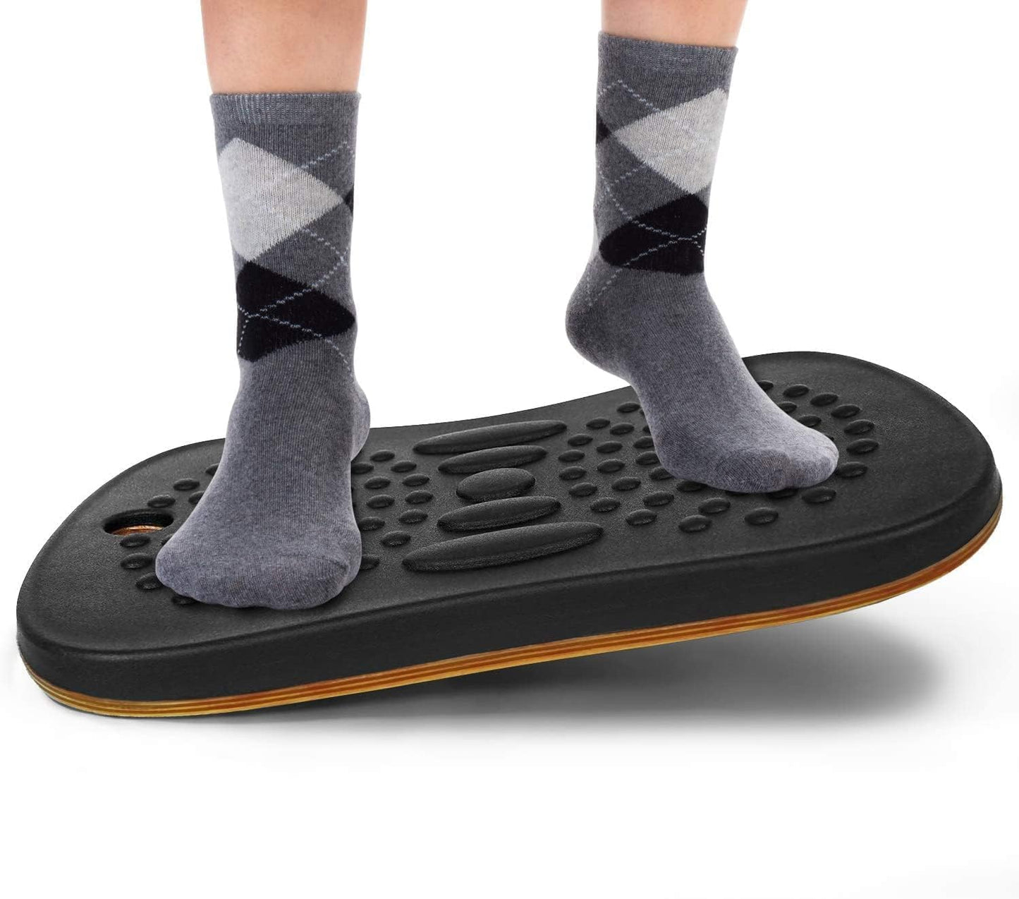 Yes4All Wobble Balance Board for Standing Desk/Foam Pad - Standing Desk Mats, Rocker Board, Office Accessories, Wobble Board for Standing Desk