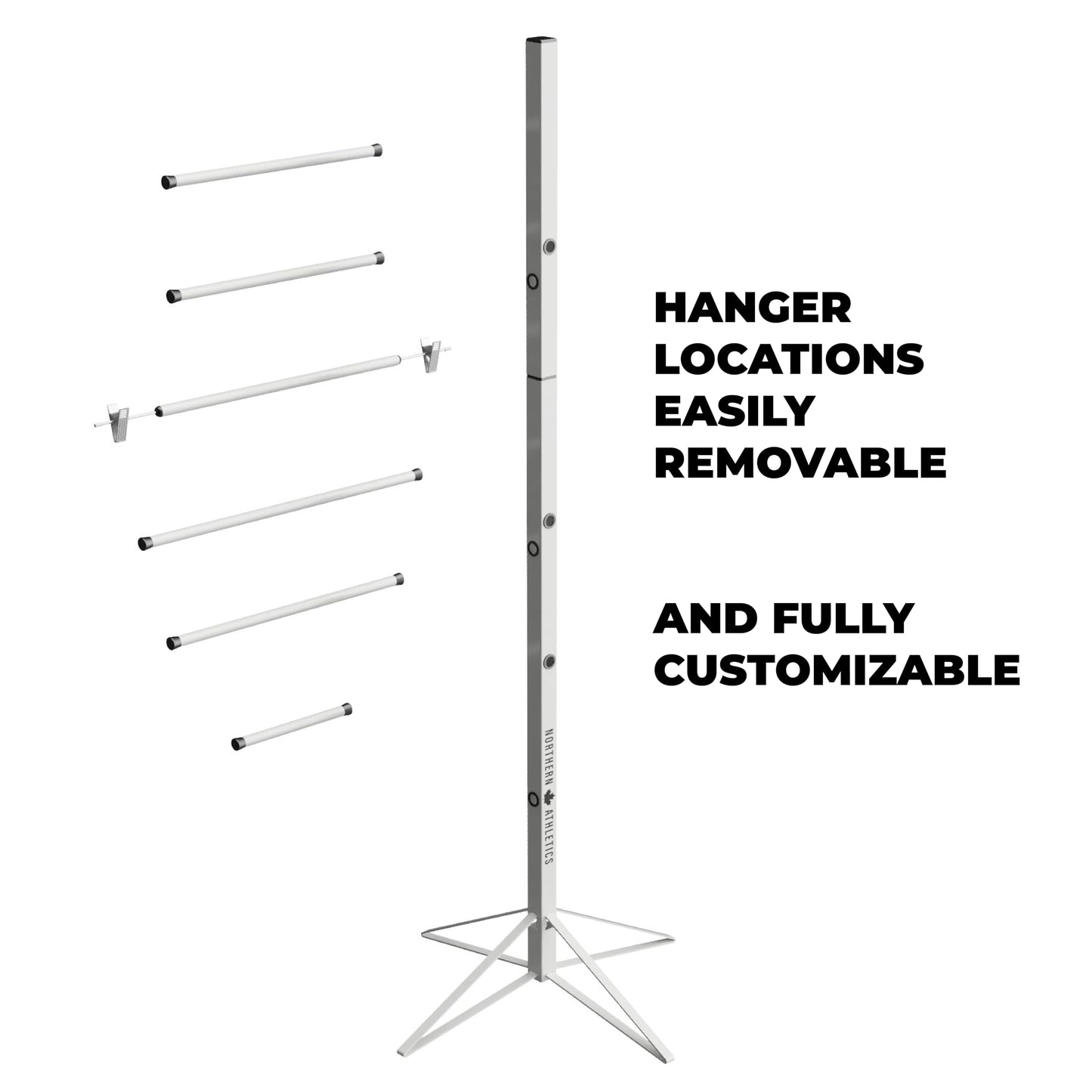 Northern Athletics - Hockey Equipment Drying Rack – Heavy Duty Sports Gear Garage Organizer for Hockey Pads, Gloves, Skates – Football Gear Drying Rack, Lacrosse, Baseball, Goalie Equipment Hanger
