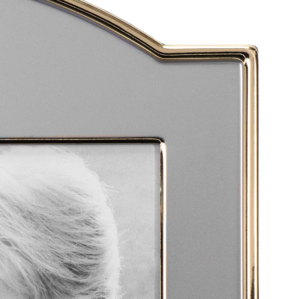 Malden International Designs Wedding, 50th Anniversary, Two Tone Picture Frame, 4 by 6-Inch, Gold/Silver
