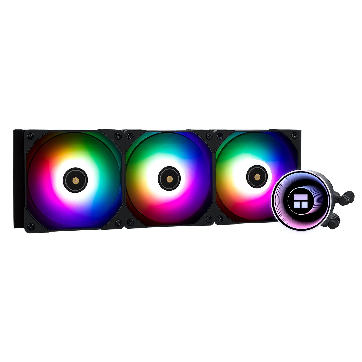 Thermalright Frozen Notte 360 Black ARGB Water Cooling CPU Cooler, 360 CPU Cooler Specifications, 3×120mm PWM Fans, S-FDB V2 Bearings, Suitable for AMD/AM4, Intel LGA 1700/1150/1151/1200/2011/2066