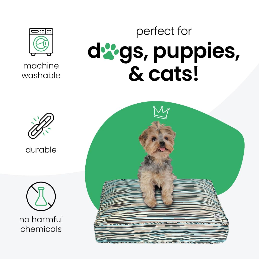 Molly Mutt Huge Dog Bed Cover - I Don’T Like Mondays Print - Measures 36" X45"X5"- 100% Cotton - Durable - Breathable - Sustainable - Machine Washable Dog Bed Cover