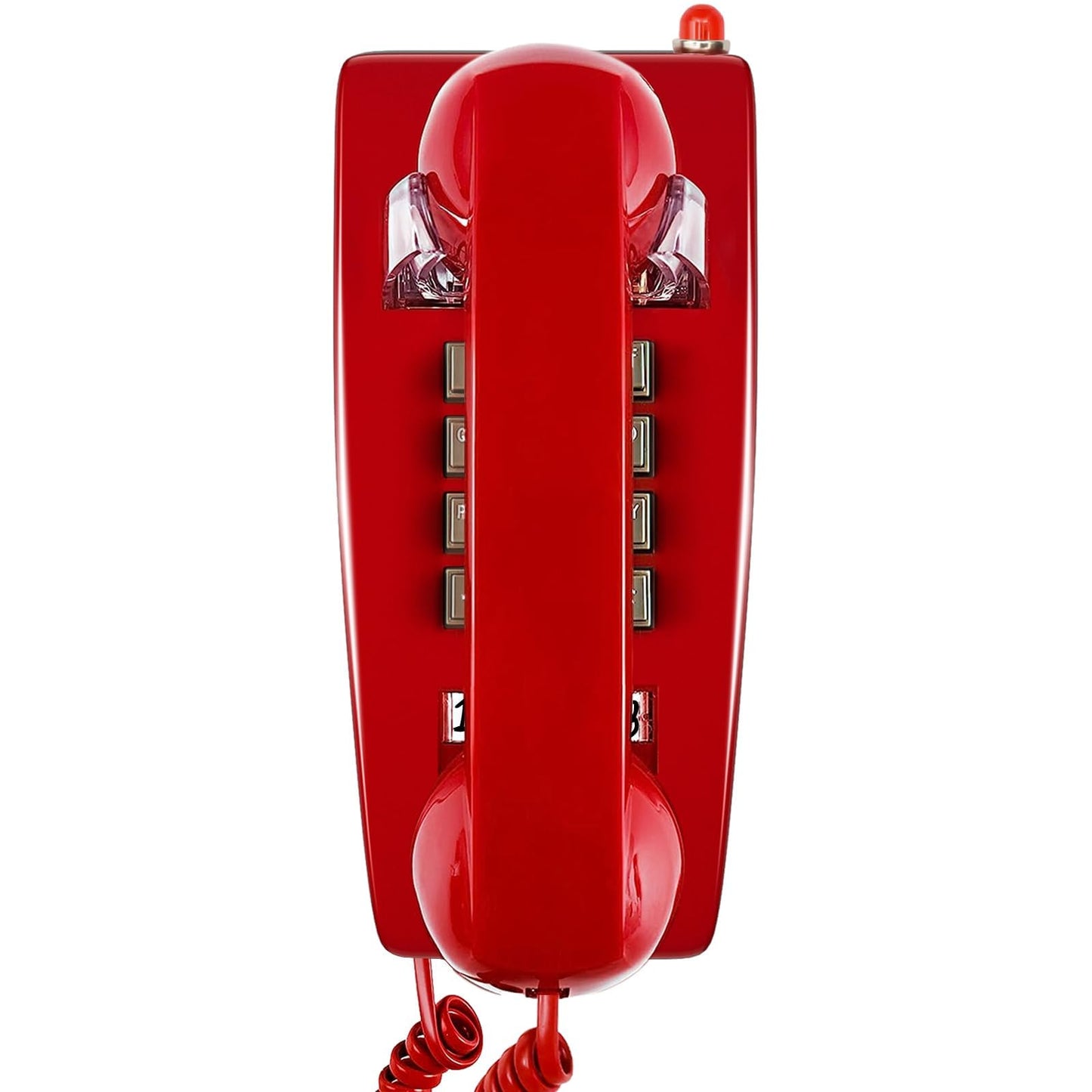 Retro Wall Phones for Landline with Mechanical Ringing Classic Corded Wall Mounted Telephone with Indicator Waterproof Old Style Phone for Home Hotel and Office