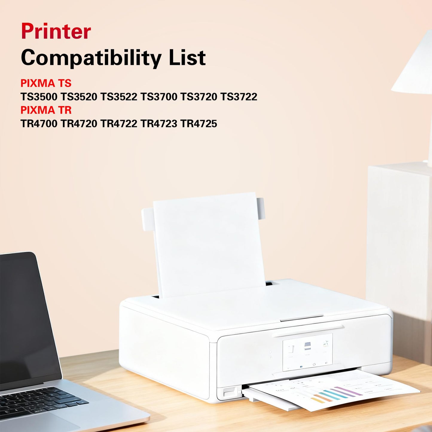 Fightink PG-275XL CL-276XL Compatible for Canon 275 and 276 Ink Cartridges Compatible for Canon Ink 275 and 276 fit for PIXMA TS3700 TS3722 TR4720 TR4722 TS3500 TS3522 TR4700 TS3720 TS3520 Printer