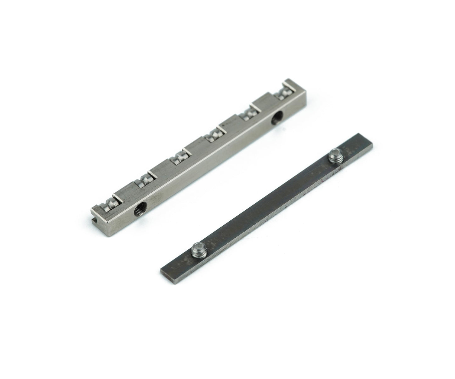 Guyker Guitar Roller Nut 43mm - Titanium alloy Ball Nut Height Adjustable Split Regulation Replacement Parts Compatible with 6 String Start ST TL Style Guitar, TS001