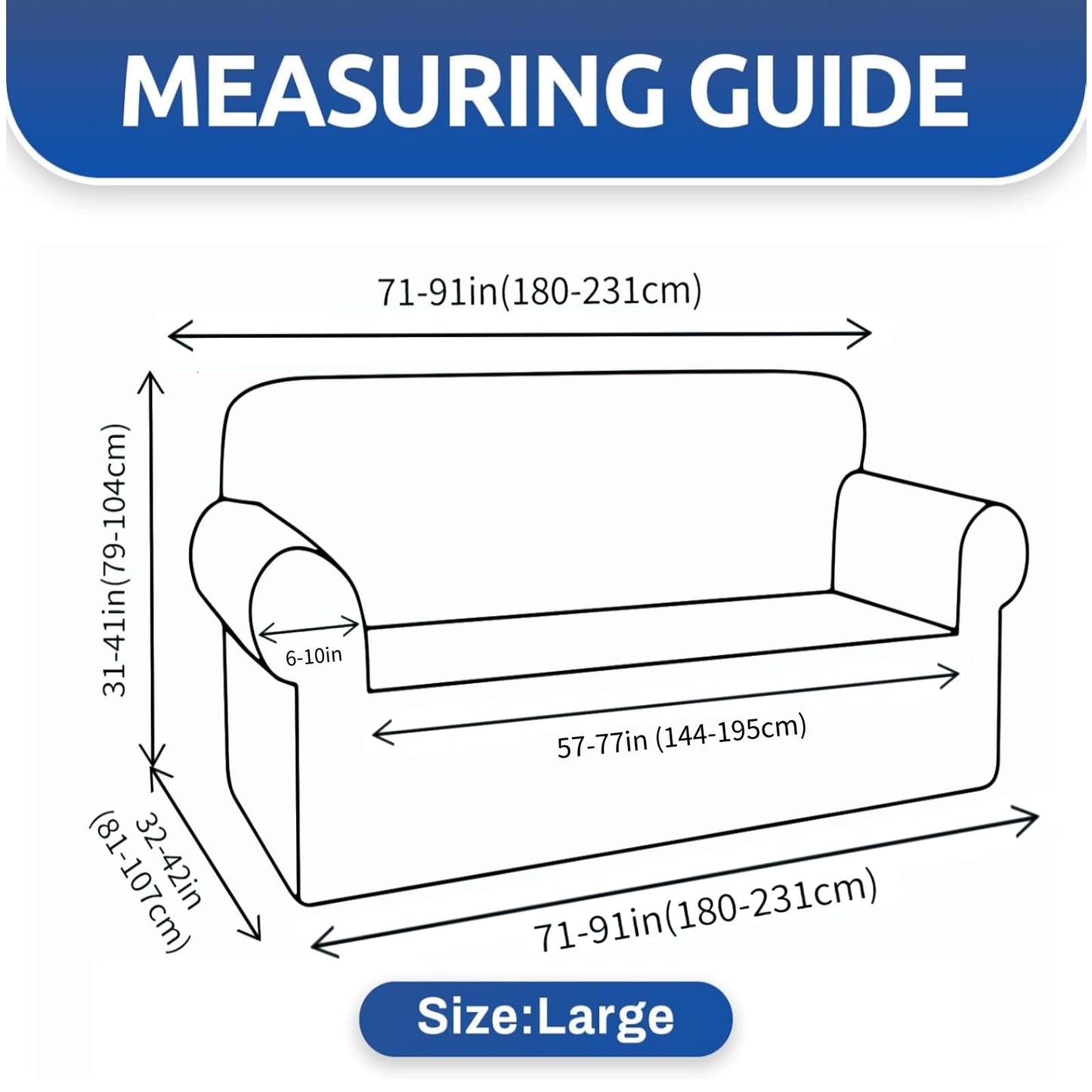 YEMYHOM Couch Cover Latest Jacquard Design High Stretch Sofa Covers for 3 Cushion Couch, Pet Dog Cat Proof Slipcover Non Slip Magic Elastic Furniture Protector (Large, Light Gray)