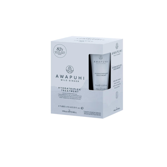 Awapuhi Wild Ginger by Paul Mitchell HydraTriplex Treatment (4-Pack), Ideal For Dry + Frizz-Prone Hair