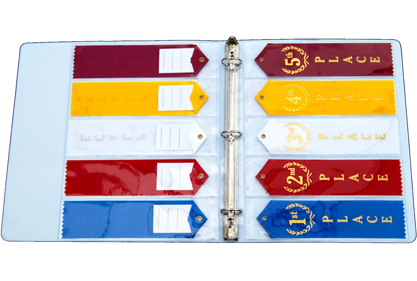 Mercurydean Dog Show Award Ribbon Display Binder Organizer Storage Holder Ribbons Pet Awards Certificates Pictures 15 Pages Sheets and More