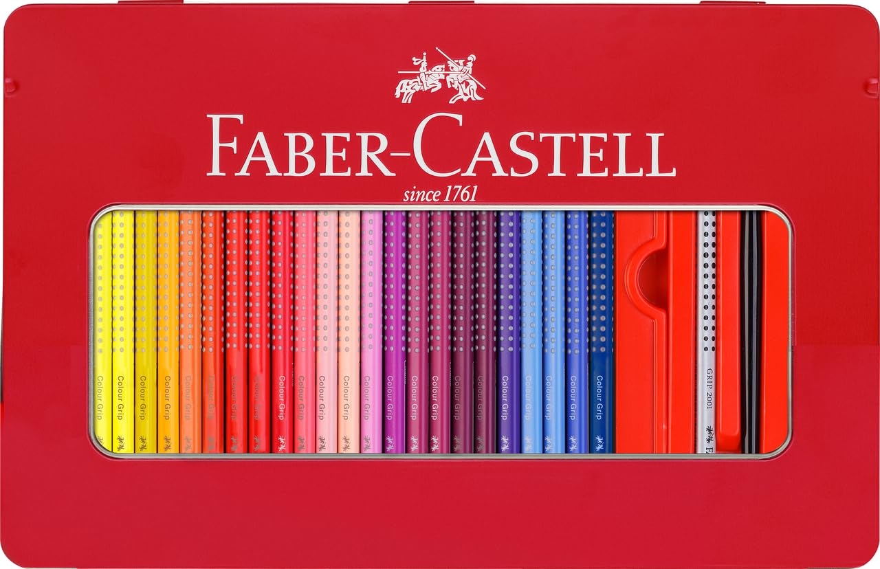 Faber-Castell 48 Colour Grip Pencil with Accessories