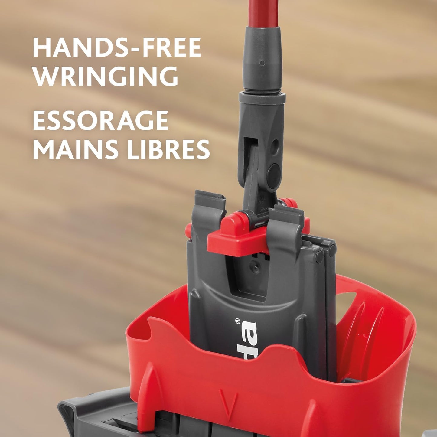 Vileda Ultramax Flat Mop and Bucket Set with 1 Extra Refill | Multi-Piece Handle | Perfect Mop for Walls and Ceilings | Machine-Washable Mop Head