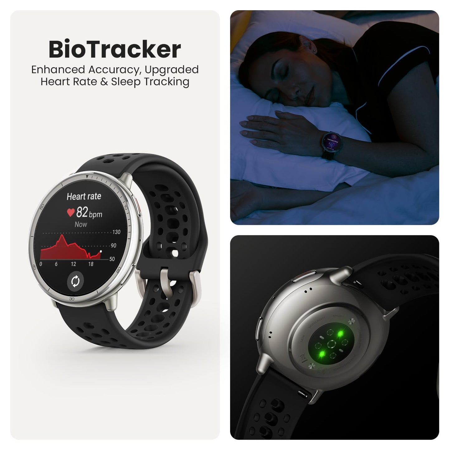 Amazfit Active 2 Smart Watch 44mm, GPS Maps with Direction, Fitness Tracker, 10 Day Battery, Sleep Monitor, 160+ Sport Modes, Water Resistant, for Android & Apple iPhone, Black Sport Silicone