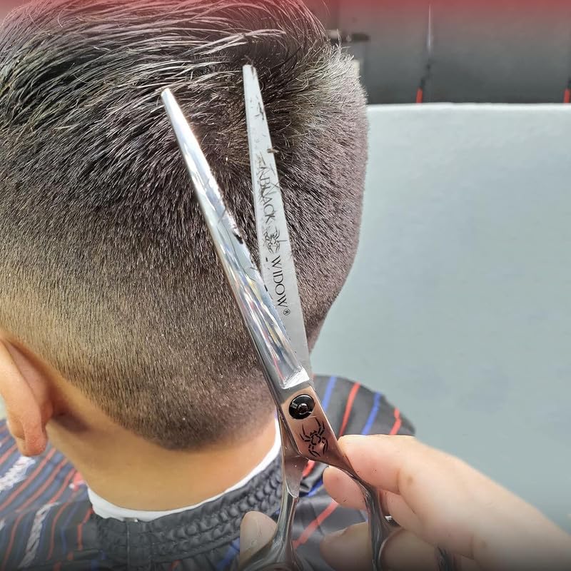 Black Widow Executive Brand Razor Macs Professional Barber Razors Edge Hair Cutting Shears Barber Scissors 5.5" Blue Titanium Macs-2038, Macs Razor Products, B00JZW8U7O, SCR107,50.23,25 Hair Cutting Scissors Kit with Hair Thinning Shears Hair Professional