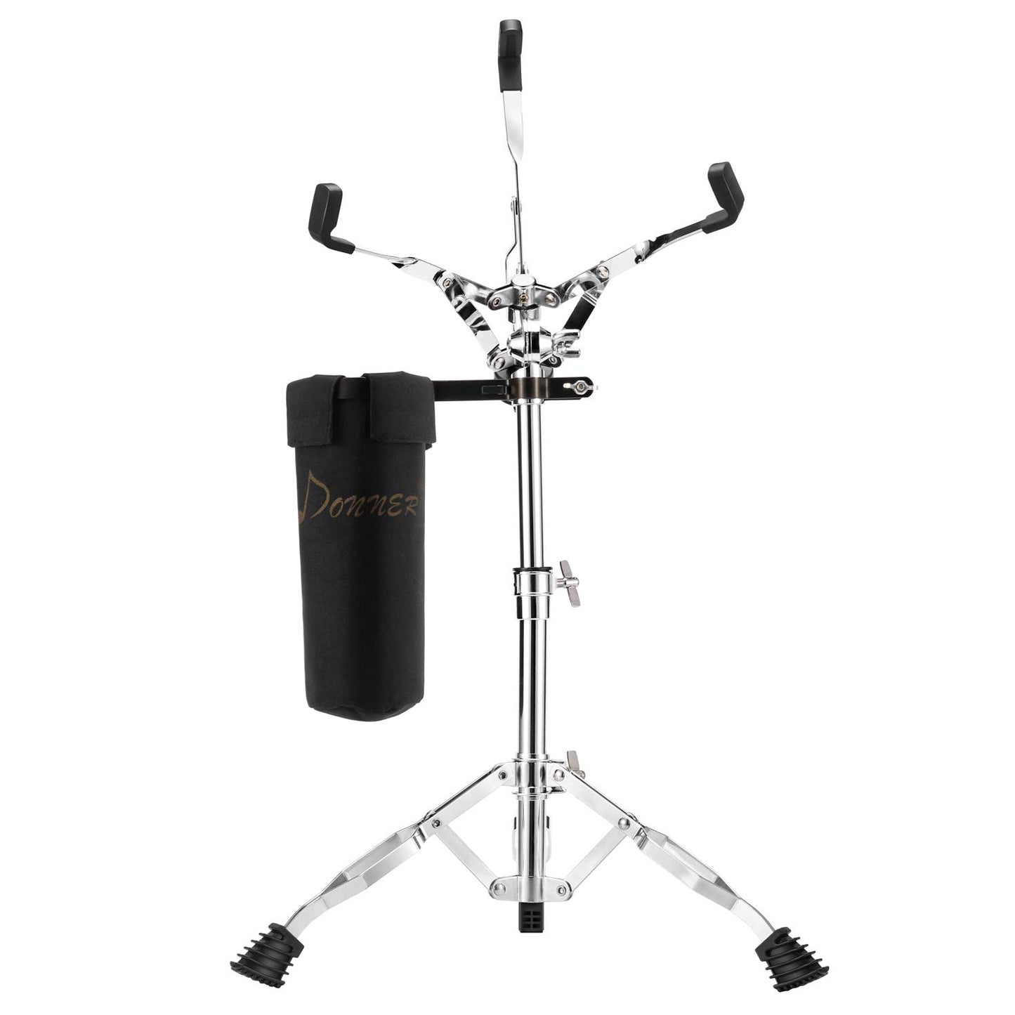 Donner Snare Drum Stand with Drumstick Holder, Adjustable Snare Stand Double Braced Fit for 10 to 14 Inch Dia Drums Handpan and Practice Pad, Height Range 14.2 to 22.8 Inches, Drum Set Accessories