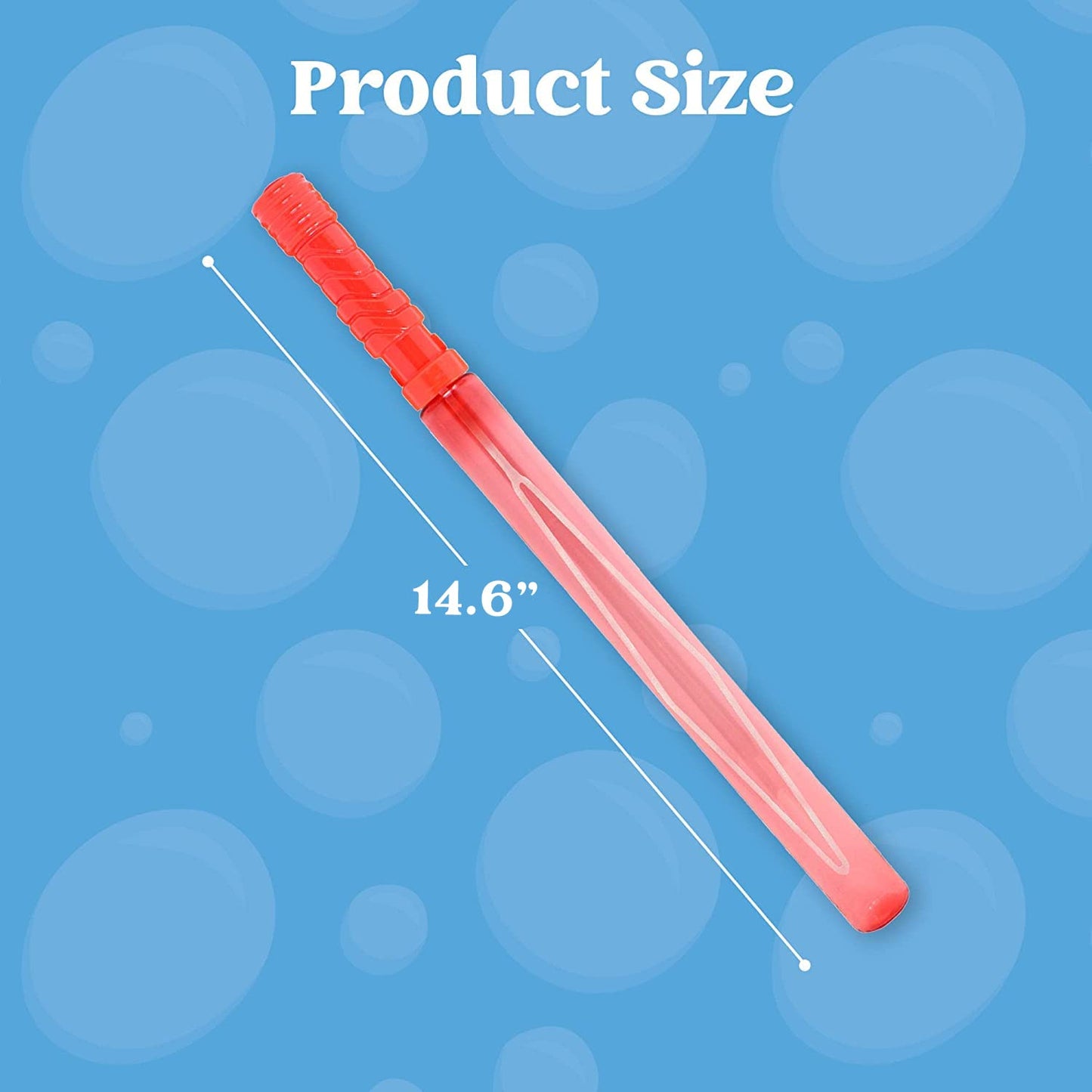 JOYIN 24 Pack 14.6’’ Big Bubble Wands Bulk (2 Dozen) for Summer Toy, Outdoor/Indoor Activity Use, Easter, Bubbles Party Favors Supplies for Kids