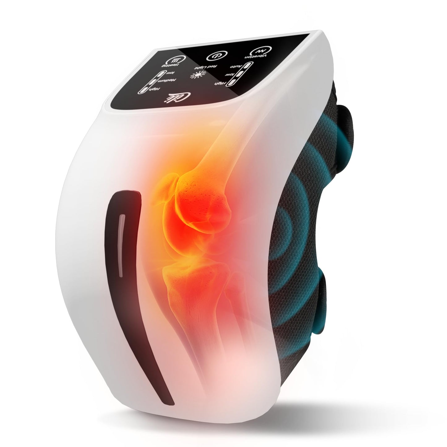 CILI Cordless Knee Massager with Heat & Vibration,Heated Knee Brace with 3 Heat & 3 Vibration,Knee Support for Knee with Low-Noise,Heated Knee Massager,Gift for Dad, Mom, Men, Women