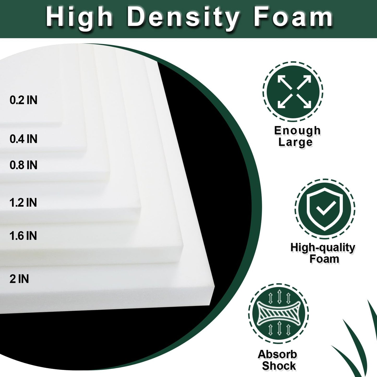 59x79x0.4 Inches Craft Foam Sheets, Suitable for Shipping, Packing, Mailing, DIY, Cosplay, Cushioning Foam, 35D High Density Foam Sheets