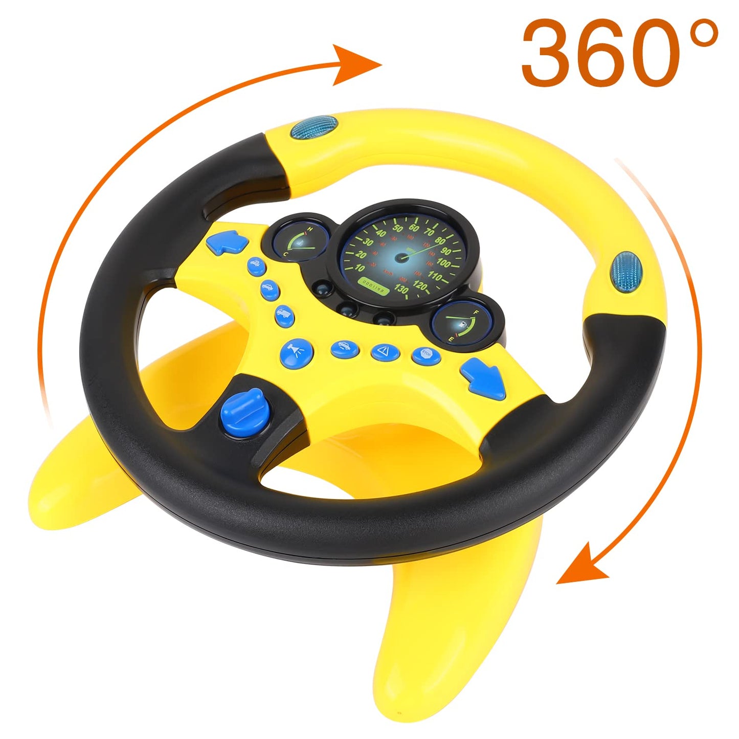 Facaily Copilot Simulated Steering Wheel Toy Children's Educational Sounding Toy Small Steering Wheel