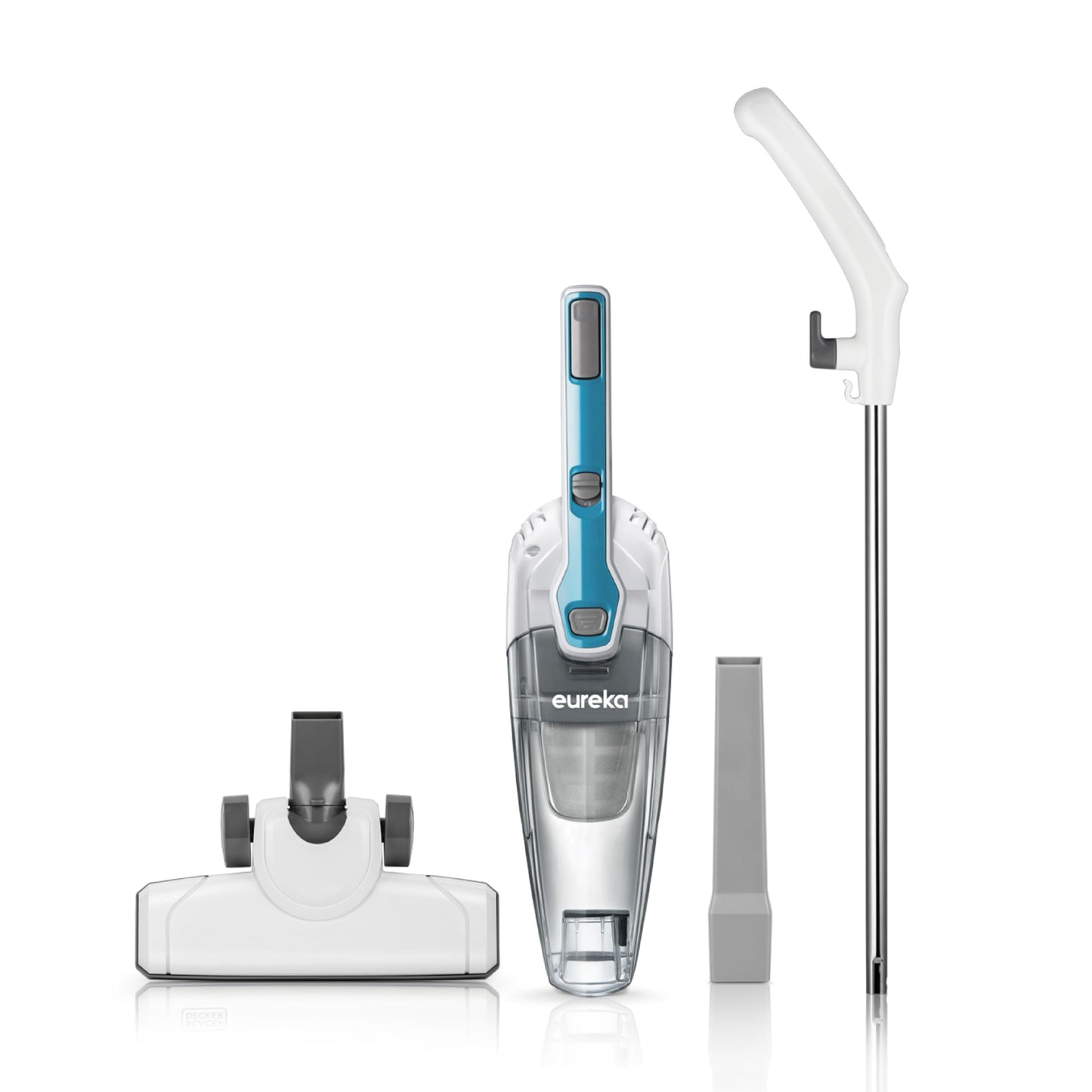 Eureka Home Lightweight Corded Stick Vacuum Cleaner, Powerful Suction Convenient Small Vacuum for Hard Floor, 3-in-1 Hand Vacuum, Aqua Blue, NES100