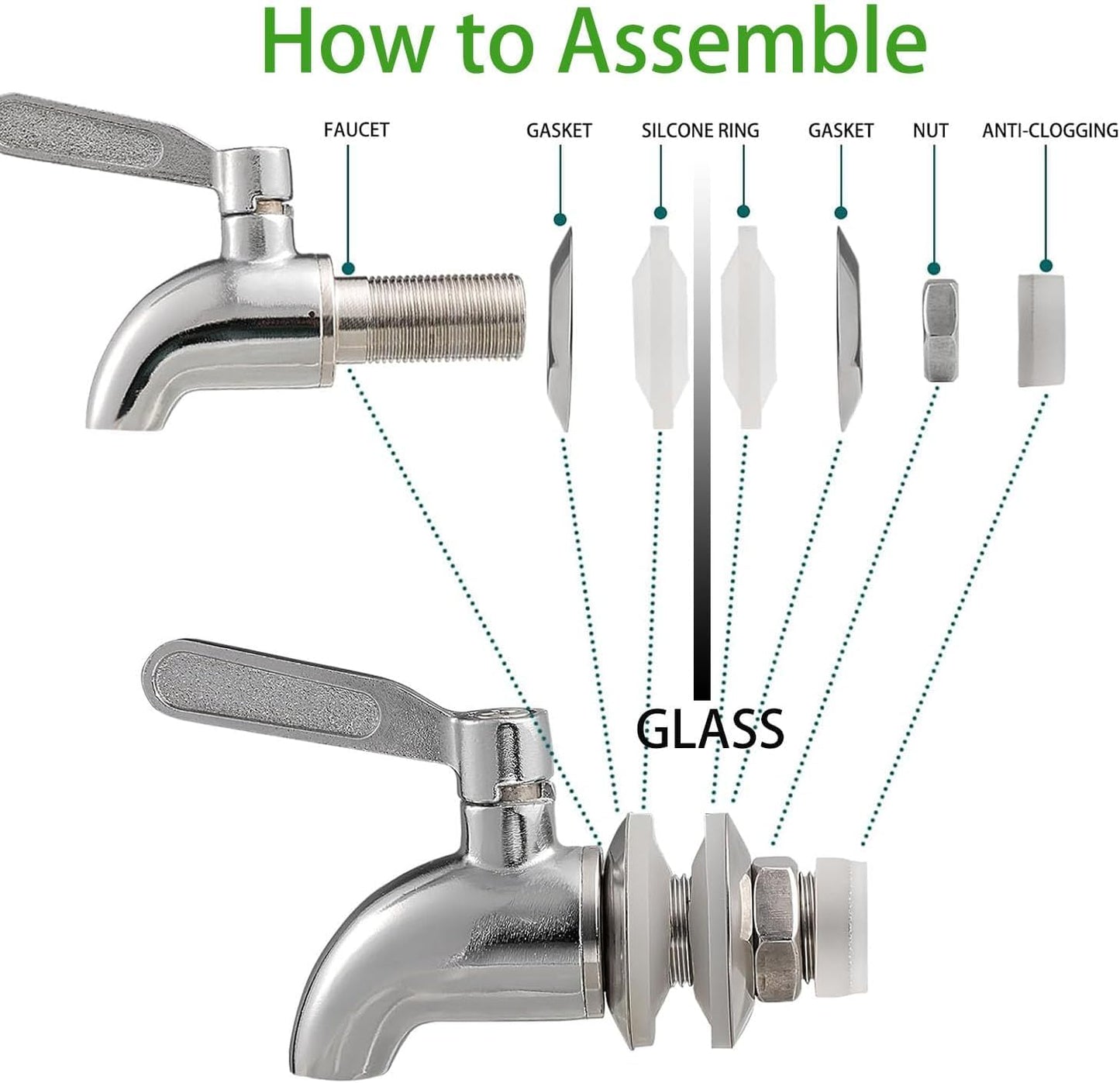 Set of 2 Glass Drink Dispensers for Parties, 1 Gallon Ice Beverage Dispensers with Stand, Juice Dispenser with Fruit Infuser & Leak-Proof Spigot, Ideal for Lemonade, Tea, and Party Drinks