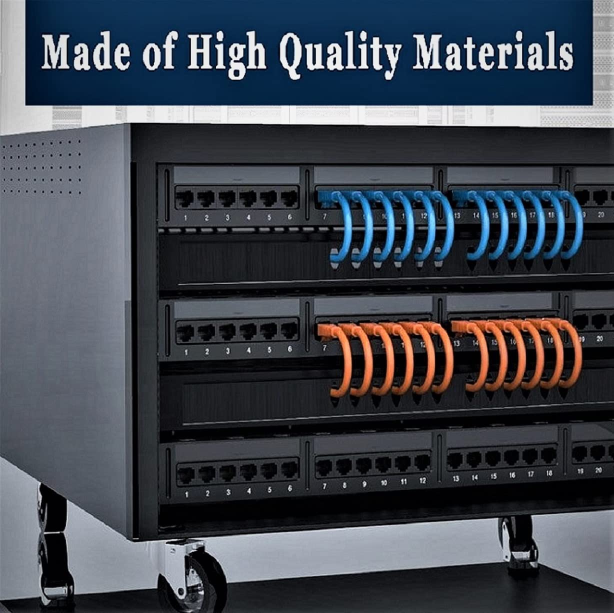 KUYEFGF 1U 19 Inch Rack Mount Brush Panel | Cable Entry Management Passthrough | Black Metal Rack Brush Cables Organizer