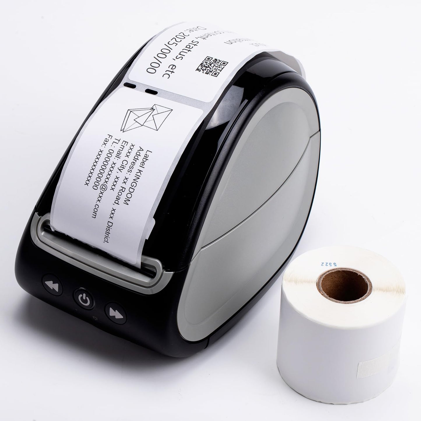 8 Rolls Compatible with Dymo LabelWriter 550 Shipping/Address Label 30323 (2-1/8" x 4") for Label Writer 5XL, 450 Desktop Printers, 200/ Roll, Chip in