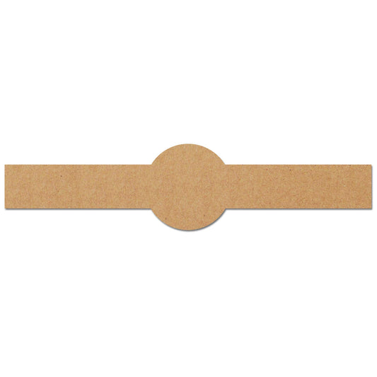 150 Pack, Brown Kraft Soap Labels Stickers, Laser/Inkjet Printing - Letter Size Sheet, 1" x 8.5"
