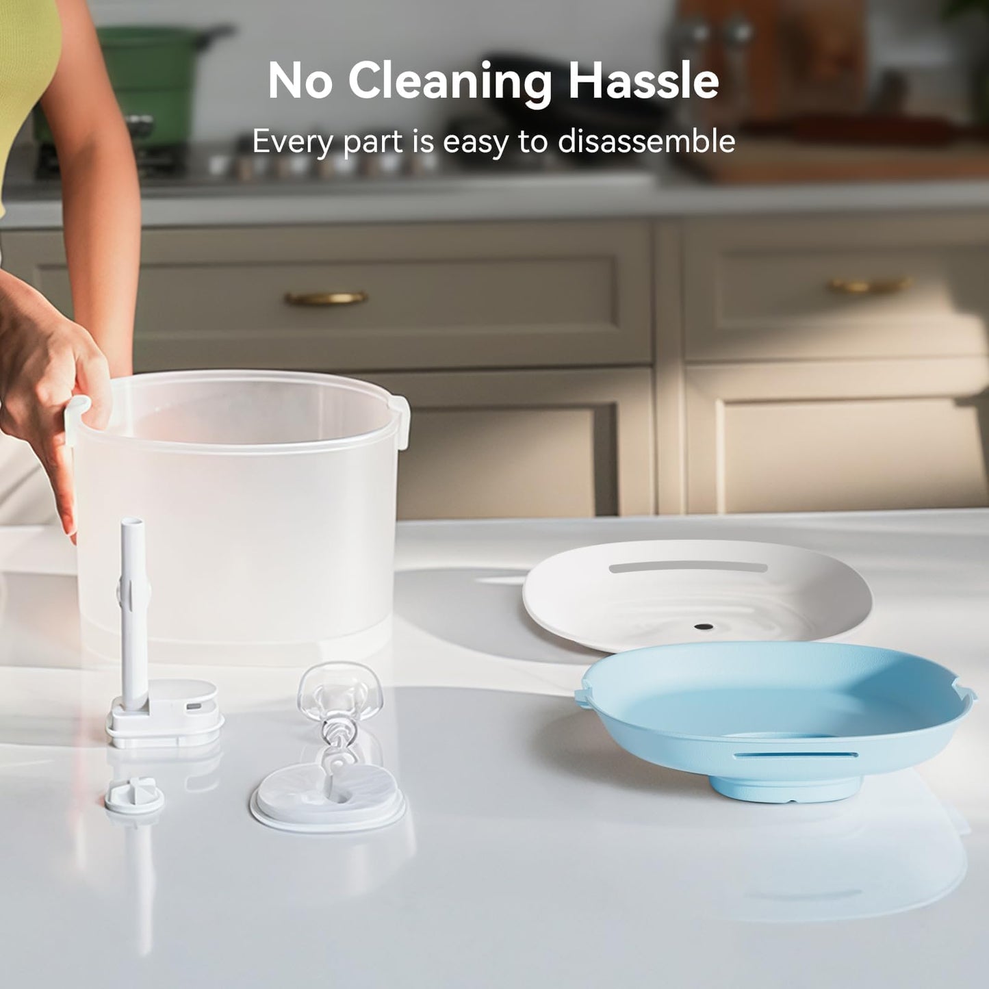 Cheerble Pumpless Cat Water Fountain, 2L/67oz E1 Automatic Cat Water Dispenser for Cats & Dogs MagDrive™ Technology Dual Mode Dispensing, No Cleaning Hassle, No Electrical Leakage, BPA-Free