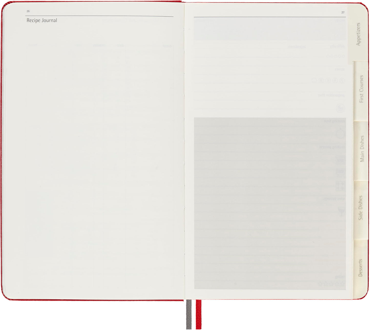 Moleskine Passion, Recipe Journal, Large, Boxed/Hard Cover (5 x 8.25)